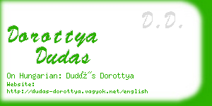 dorottya dudas business card